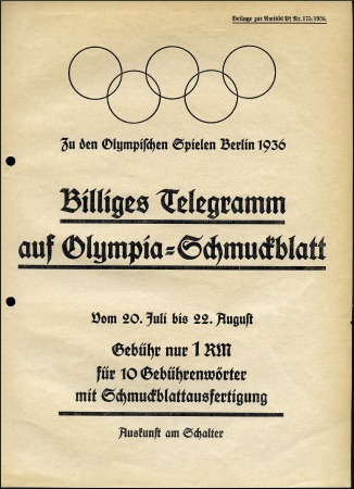 Stamp of Germany » German Empire » German Empire, 1933/45 Third Reich German Post Office flyer for the availability of T