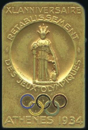 Stamp of Large Lots and Collections 1934 40th Anniversary Celebration of the Re-Establ