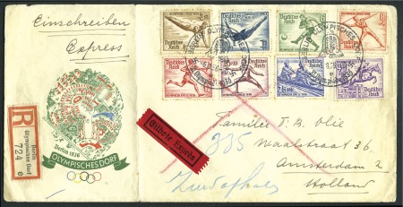 Stamp of Germany » German Empire » German Empire, 1933/45 Third Reich Cancels: Olympic Village "Olympisches Dorf" specia
