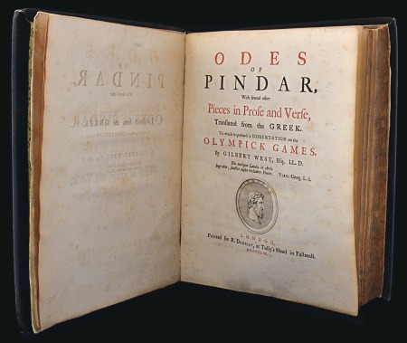 Stamp of Olympics "The Odes of Pindar, with several other pieces in 