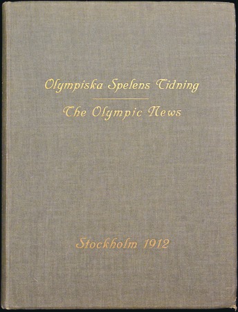 Stamp of Sweden "Olympiska Spelens Tidning" (The Olympic News) off
