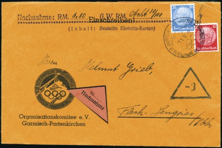 Stamp of Germany » German Empire » German Empire, 1933/45 Third Reich Organizing Committee: Special printed envelope fro
