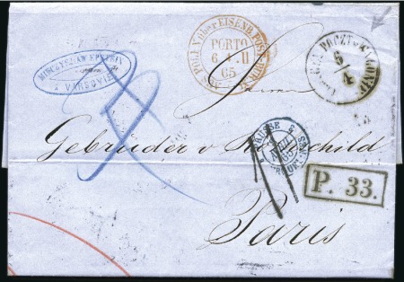 Stamp of Poland » Poland Later Issues 1843-1873 Selection of 31 ROTHSCHILD covers from W