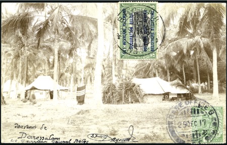 Stamp of Belgian Congo » Ruanda Urundi Guerre 1914-18 B.P.C.V.P.K N°11: Deux cartes de Dar-es-Salam pour