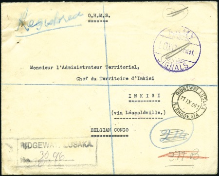 Stamp of Belgian Congo » General Issues from 1909 (June) 1940-43, Six envois pour différents pays d'Afrique