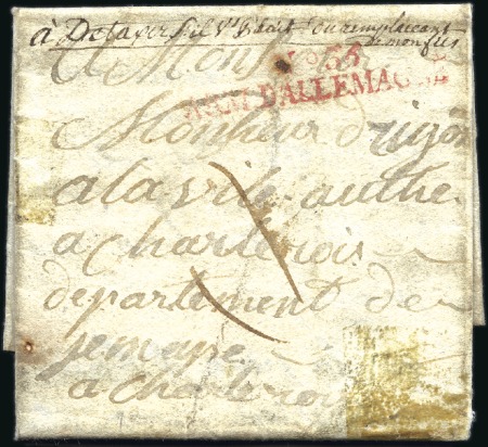 Stamp of France 1809-1812, Sept lettres de l'ARMEE D'ALLEMAGNE (do