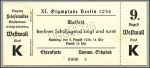 Stamp of Olympics » 1936 Berlin » Documents, Programmes, Tickets, etc. The Extremely Rare Ticket Album The Berlin 193