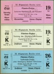 Stamp of Olympics » 1936 Berlin » Documents, Programmes, Tickets, etc. The Extremely Rare Ticket Album The Berlin 193