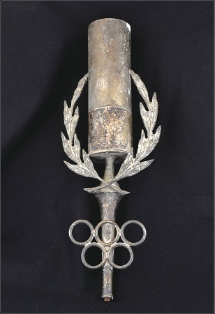Stamp of Olympics » 1924 Paris ca.1924 Torch with Olympic Rings and laurel branch