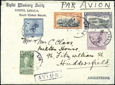 Stamp of Belgian Congo 1931 (20.04) Enveloppe de Lisala pour l'Angleterre