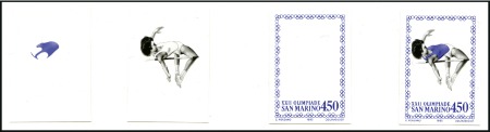 Stamp of Italy » San Marino 1980 The Courvoisier Archive: The Olympic set comp