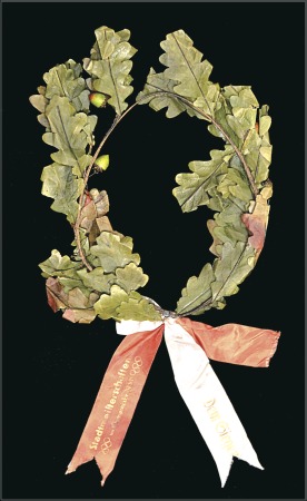 Stamp of Olympics Winner's Oak Wreath in the Berlin City Championshi