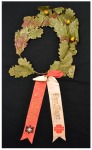 Stamp of Olympics Winner's Oak Wreath in the Winter Indoor Gymnastic