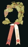 Stamp of Olympics Winner's Oak Wreath in the Winter Indoor Gymnastic