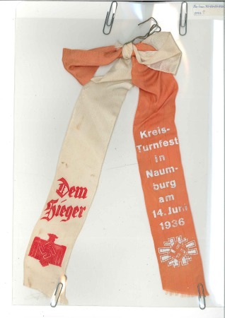 Stamp of Olympics » 1936 Berlin » Other Memorabilia Various Winner's Oak Wreath ribbons for events in the Olympic Year