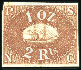 Stamp of Peru » Pacific Steam Navigation Co. Issue 2r Red Brown on blued paper, clear to good margins