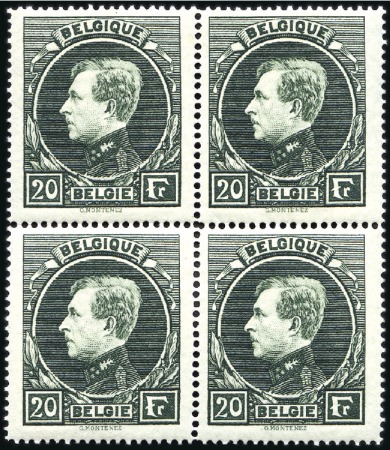 Stamp of Belgium » General issues from 1894 onwards 1929-41 Grand Montenez, tirage de Malines, 20F en 