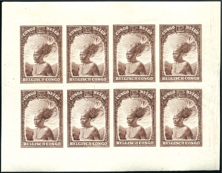 Stamp of Belgian Congo » General Issues from 1909 (June) 1937 TIMBRES POUR CARNET, Jeux de sept feuillets N