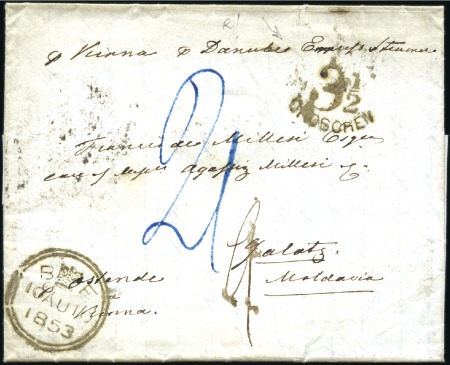 Stamp of Romania » Austrian Levant Post Offices 1853-68, Selection of 6 covers (in fine to very fi