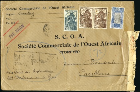 Stamp of Colonies françaises » Colonies Francaise Collections et Lots 1920-70, 50 lettres avec destinations peu communes