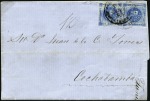 Stamp of Peru » 1860-61 Zig-Zag Spandrels 1d Second printing, group of four covers (three fr