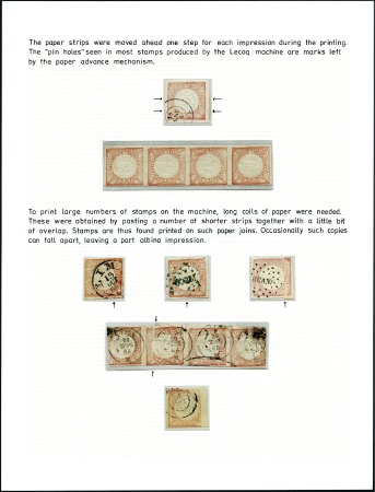 Stamp of Peru » 1862-73 Lecoq Machine Issues 1862 1d Red, the first Lecoq machine issue, 3 exhi