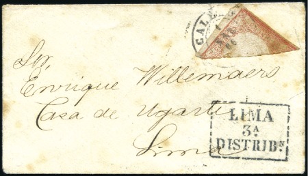 Stamp of Peru » 1862-73 Lecoq Machine Issues FIRST DAY OF 5c REDUCED RATE FOR MAIL BY TRAIN

