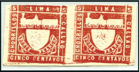 Stamp of Peru » 1870-73 Le Coq Trencito & Llama 1870 1d "Trencito," 4 exhibit pages thoroughly cov