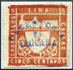 Stamp of Peru » 1870-73 Le Coq Trencito & Llama 1870 1d "Trencito," 4 exhibit pages thoroughly cov