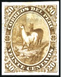 Stamp of Peru » 1866-67 American Banknote Co. Issues Plate Proofs of the 10c and 20c in issued colours,