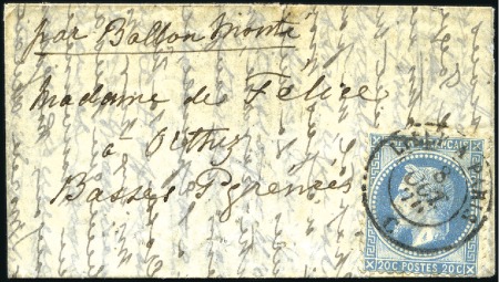 Stamp of France Pli confié du Georges Sand 
Ballon monté de Paris