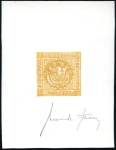 Stamp of Peru » 1858 (March) First Issue 1/2p Orange Yellow and 1/p Buff, Sperati die proof