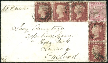 Stamp of Great Britain » 1854-70 Perforated Line Engraved 1859 (Sep) Envelope sent from abroad (possibly del