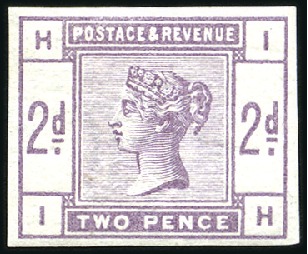 Stamp of Great Britain » 1855-1900 Surface Printed 1883-84 2d Lilac plate 2 imprimatur, mint lh, very