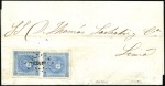 Stamp of Peru » Collections and Large Lots 1858-61 1 dinero Blues, binder with 33 covers and 