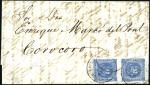 Stamp of Peru » Collections and Large Lots 1858-61 1 dinero Blues, binder with 33 covers and 
