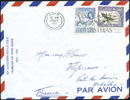 Stamp of Colonies françaises » TAAF 1961 Enveloppe avec cachet " XIIe Expédition Antar