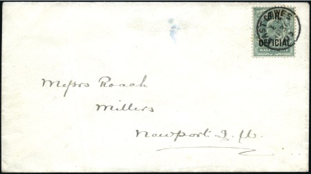 Stamp of Great Britain » Officials ROYAL HOUSEHOLD: 1903 (Apr 30) Envelope sent local