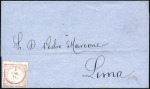 Stamp of Peru » Collections and Large Lots 1862 1d Red  &1868 1d Green Lecoq issues, terrific
