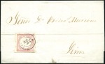 Stamp of Peru » Collections and Large Lots 1862 1d Red  &1868 1d Green Lecoq issues, terrific