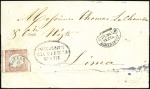 Stamp of Peru » Collections and Large Lots 1862 1d Red  &1868 1d Green Lecoq issues, terrific