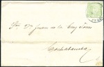 Stamp of Peru » Collections and Large Lots 1862 1d Red  &1868 1d Green Lecoq issues, terrific