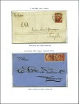 Stamp of Peru » Collections and Large Lots 1866-67 American Banknote Co. "Llama" issues, high