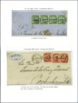 Stamp of Peru » Collections and Large Lots 1866-67 American Banknote Co. "Llama" issues, high