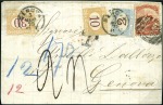 Stamp of Peru » Collections and Large Lots 1866-67 American Banknote Co. "Llama" issues, high