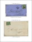Stamp of Peru » Collections and Large Lots 1866-67 American Banknote Co. "Llama" issues, high
