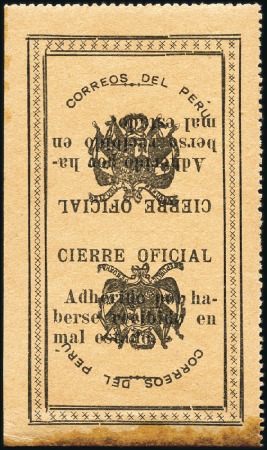 Stamp of Peru » Collections and Large Lots 1885-1940 OFFICIAL SEALS, important accumulation i