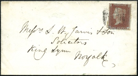 Stamp of Great Britain » 1854-70 Perforated Line Engraved 1855 1d Red-Brown pl.23 IA (die II alph. III wmk S