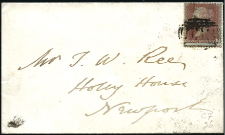 Stamp of Great Britain » 1854-70 Perforated Line Engraved 1855 1d Red-Brown pl.26 RI (die II alph. III wmk S