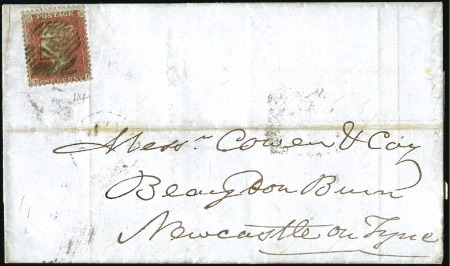 Stamp of Great Britain » 1854-70 Perforated Line Engraved 1855 1d Red-Brown FG (die II alph. III wmk SC perf